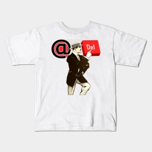 Mr @ hits the Delete button Kids T-Shirt